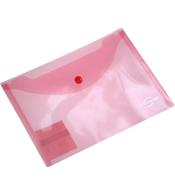 Teczka kopertowa A5 transparentna czerwona