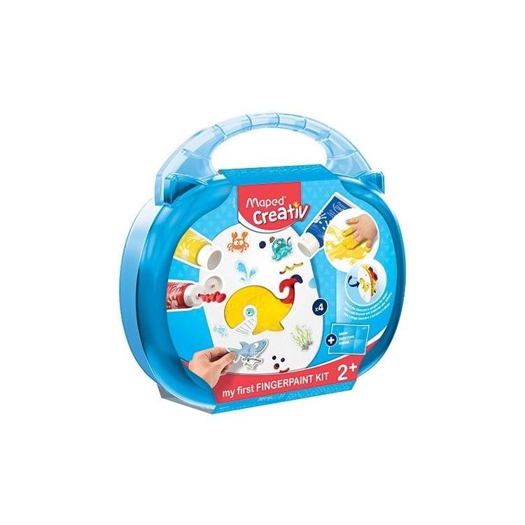 Farby do malowania palcami walizka MAPED