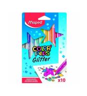 Flamastry brokatowe 10 kolorów MAPED