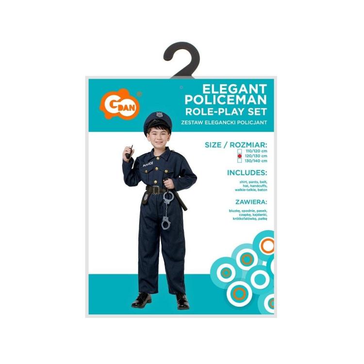 Strój dla dzieci Elegancki Policjant rozm. 120/130