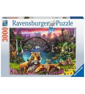 Puzzle 3000 Dzika natura z kwiatami