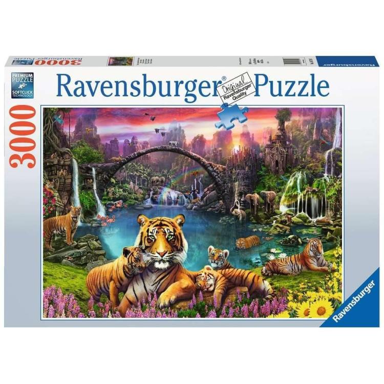 Puzzle 3000 Dzika natura z kwiatami