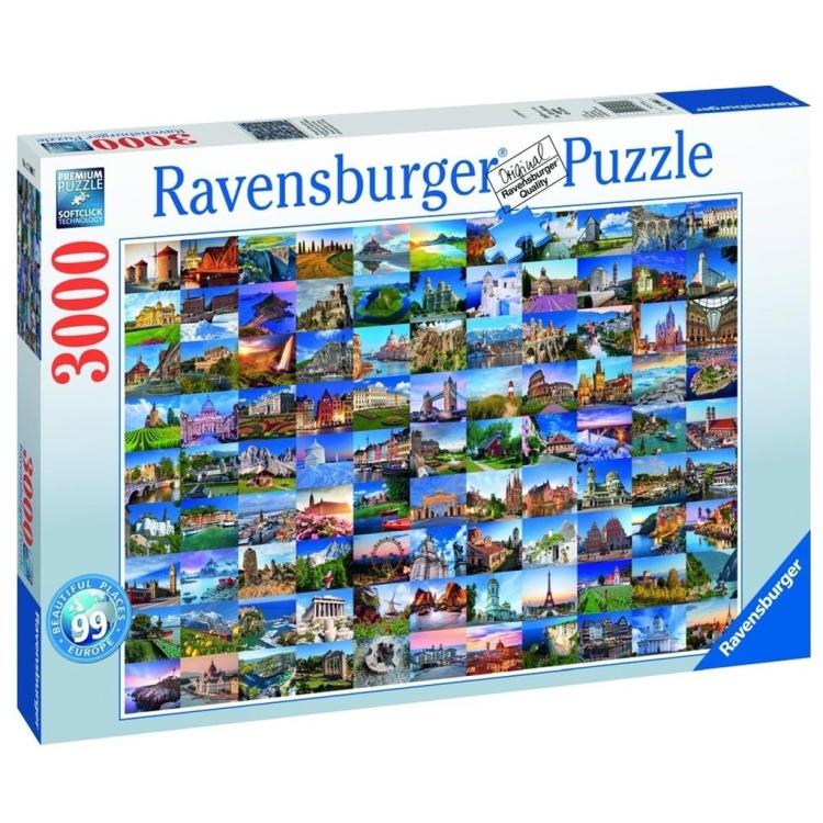 Puzzle 3000 99 pięknych miejsc w Europie