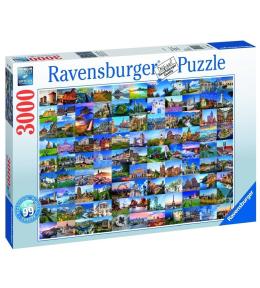 Puzzle 3000 99 pięknych miejsc w Europie