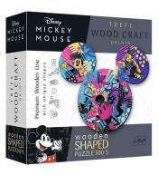 Puzzle 500+5 drewniane kontruowe Kultowa Mickey