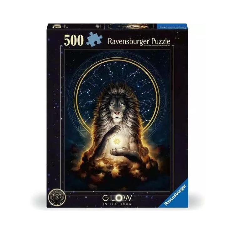 Puzzle 500 świecące - Lew