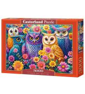 Puzzle 3000 Flower Owl Meeting CASTOR