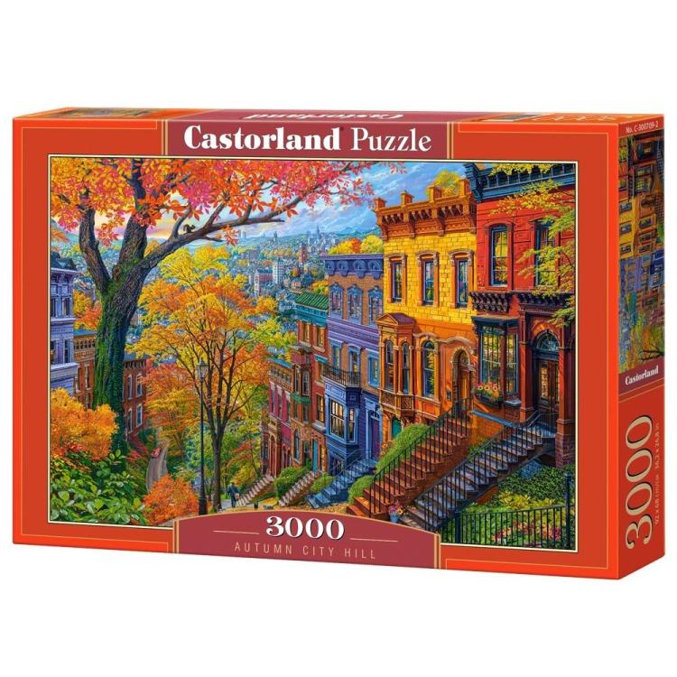 Puzzle 3000 Autumn City Hill CASTOR