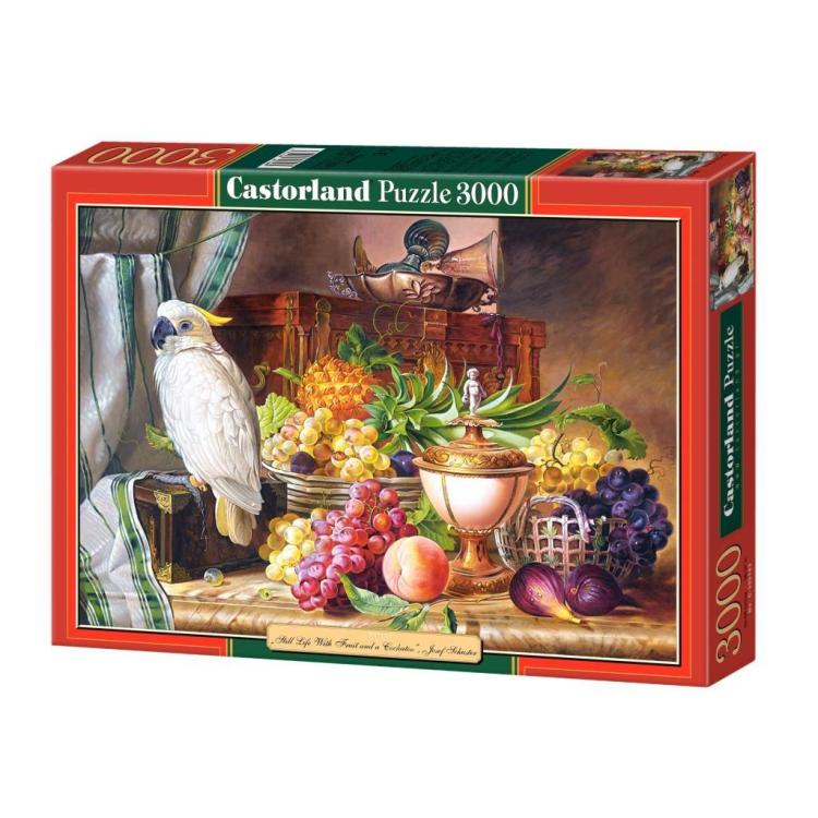 Puzzle 3000 Papuga i owoce CASTOR