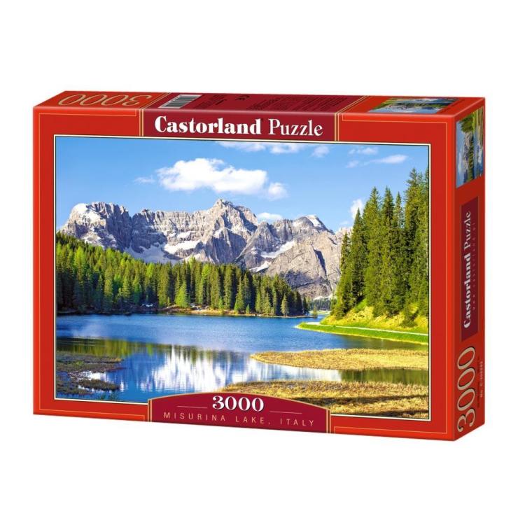 Puzzle 3000 Jezioro Misurina - Włochy CASTOR