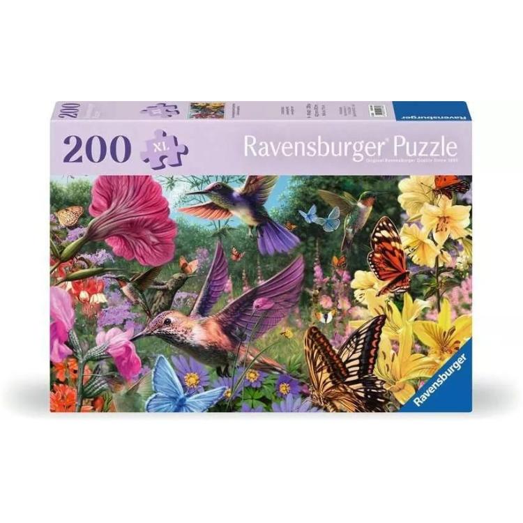 Puzzle XL 200 Kwiaty i motyle