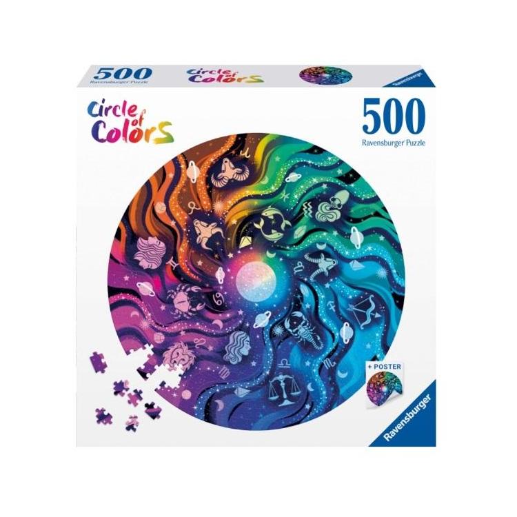 Puzzle 2D 500 Paleta kolorów. Astronomia