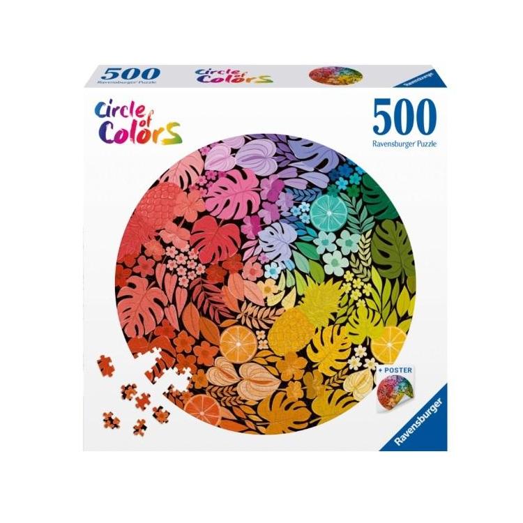 Puzzle 2D 500 Paleta kolorów. Tropiki