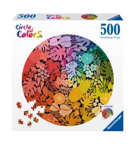 Puzzle 2D 500 Paleta kolorów. Tropiki