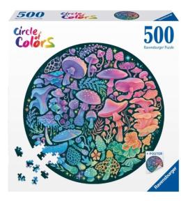 Puzzle 2D 500 Paleta kolorów. Grzyby