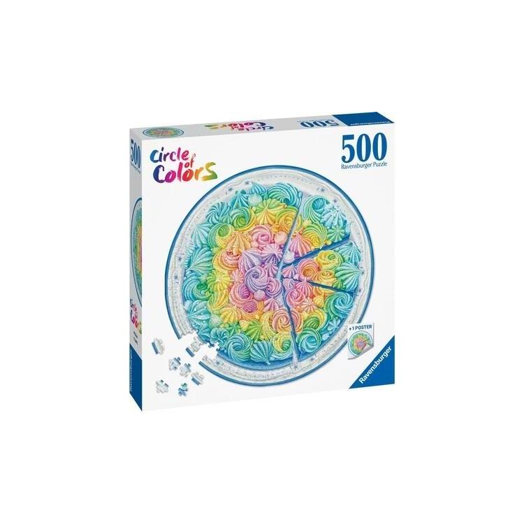 Puzzle 500 Paleta kolorów: ciacho