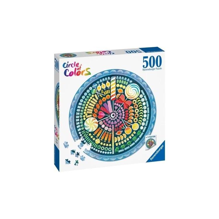 Puzzle 500 Paleta kolorów: cukierki