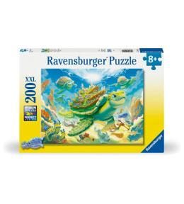 Puzzle dla dzieci 2D: Żółw 200el