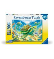 Puzzle dla dzieci 2D: Żółw 200el