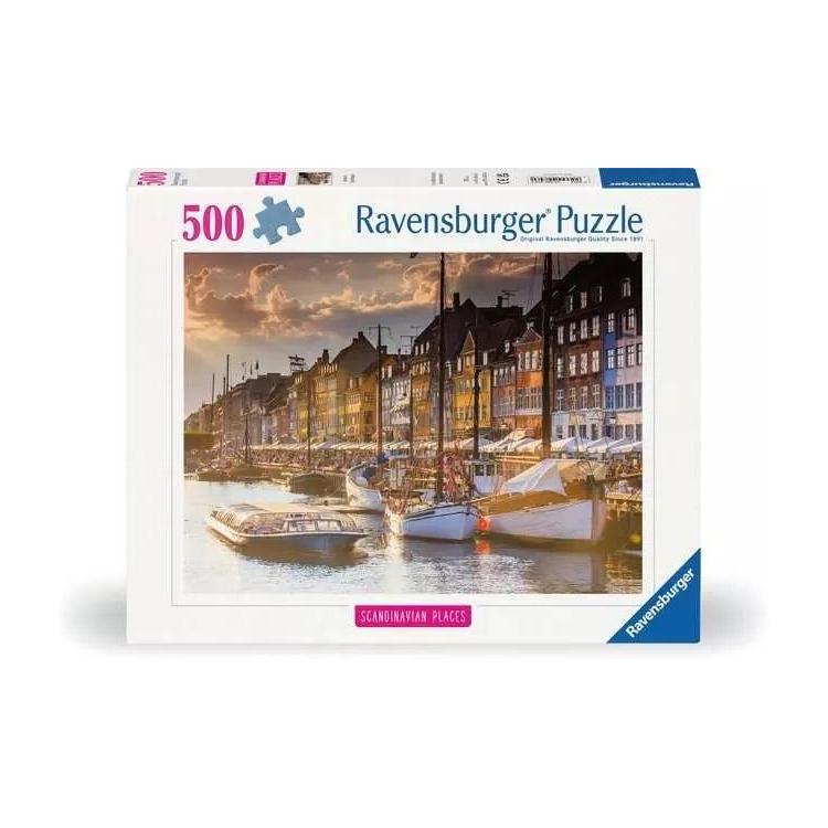 Puzzle 500 Zachód Słońca w Kopenhadze