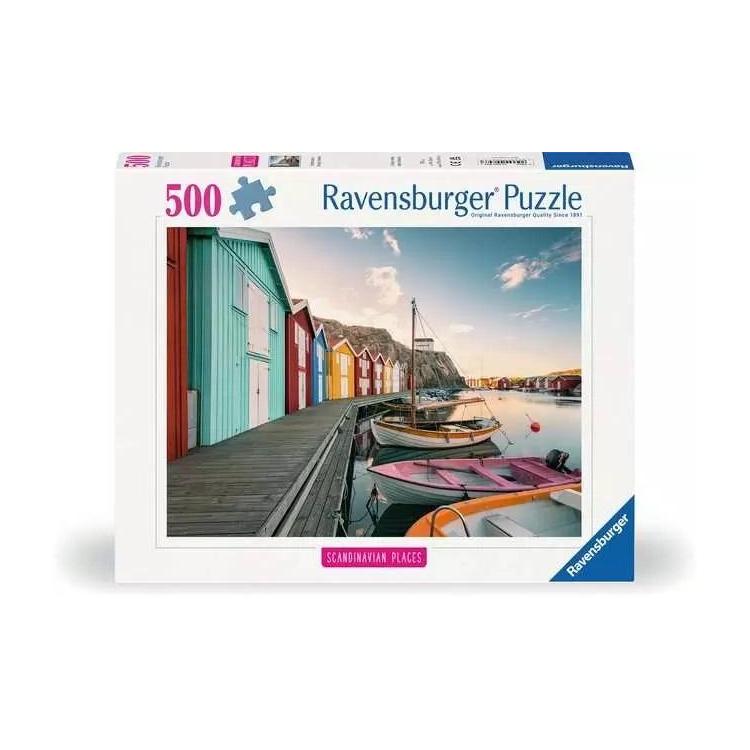 Puzzle 500 Przystań dla Łodzi w Smgen