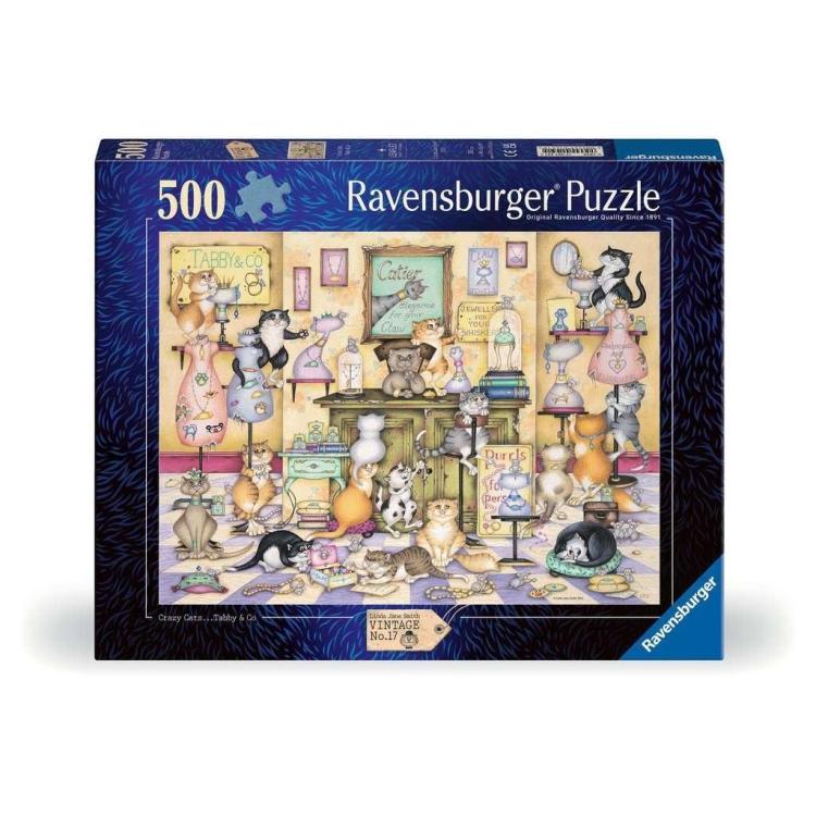 Puzzle 500 Szalone koty