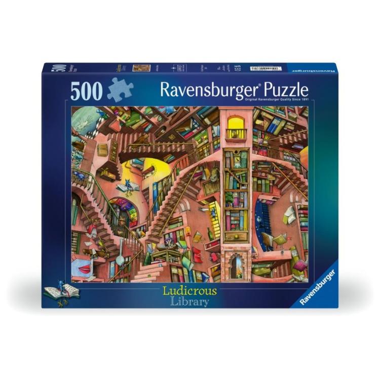 Puzzle 2D: Fantastyczna biblioteka 500el
