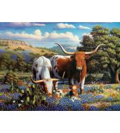 Puzzle 2D: Krowy długorogie 500el