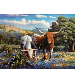 Puzzle 2D: Krowy długorogie 500el