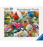 Puzzle 2D 500 Ptaki ogrodowe