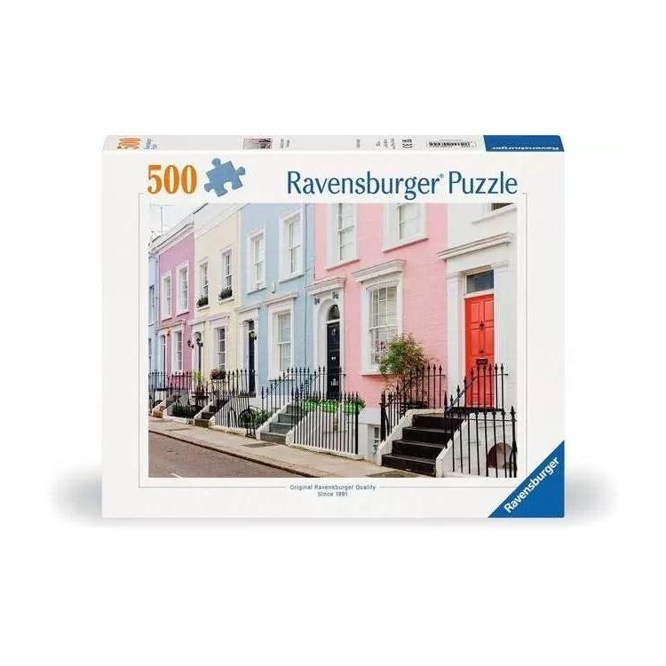 Puzzle 2D 500 Kolorowe Kamienice Londyn