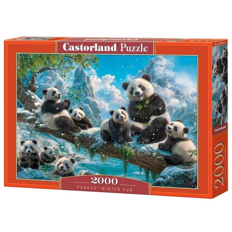 Puzzle 2000 Pandas' Winter Fun