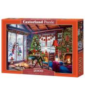 Puzzle 2000 Świąteczna Chata CASTOR