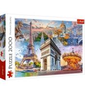 Puzzle 2000 Weekend w Paryżu TREFL