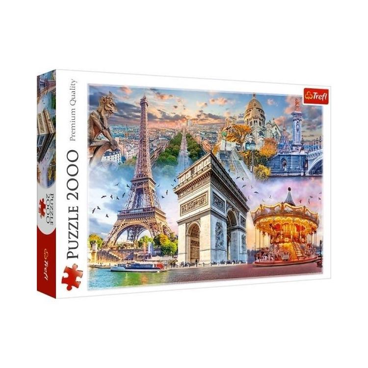 Puzzle 2000 Weekend w Paryżu TREFL