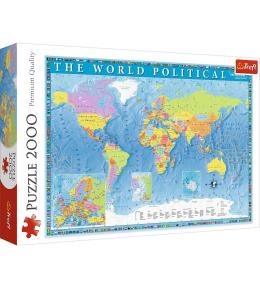 Puzzle 2000 Mapa polityczna Świata TREFL