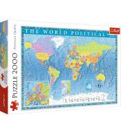 Puzzle 2000 Mapa polityczna Świata TREFL