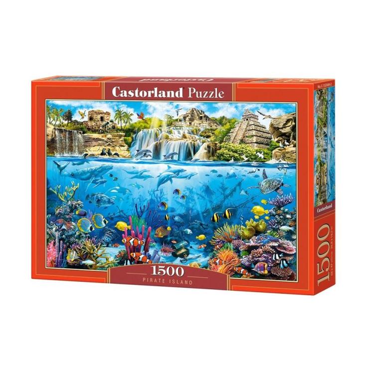 Puzzle 1500 Wyspa Piratów CASTOR