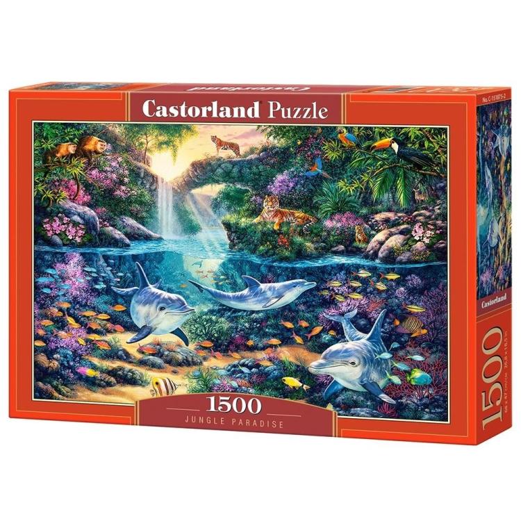 Puzzle 1500 Rajska Dżungla CASTOR