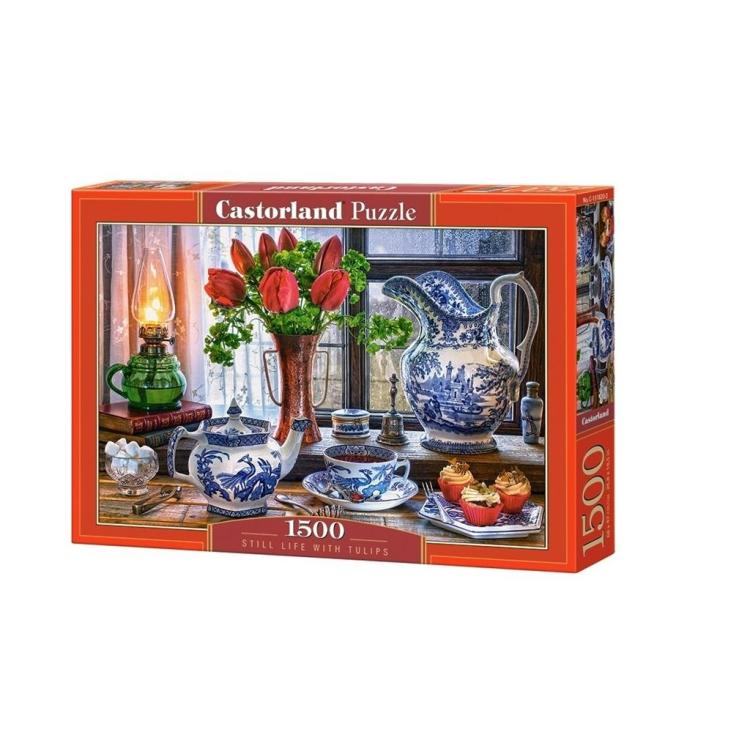 Puzzle 1500 Still Life with Tulips CASTOR