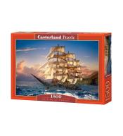 Puzzle 1500 Zachód słońca na żaglach CASTOR