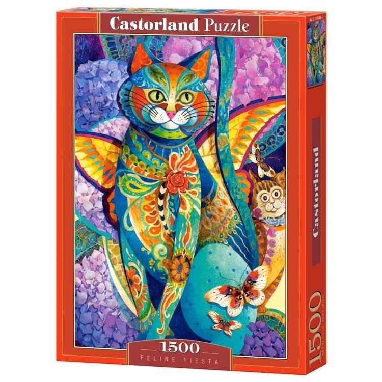 Puzzle 1500 Kocia fiesta CASTOR