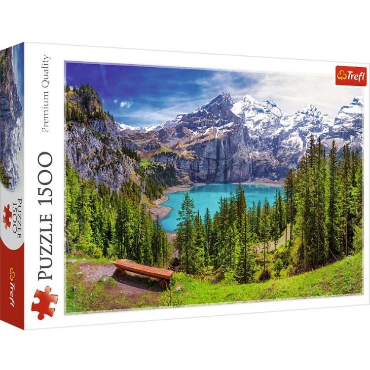 Puzzle 1500 Jezioro Oeschinen TREFL