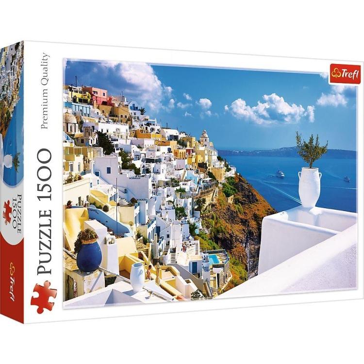 Puzzle 1500 Santorini, Grecja TREFL