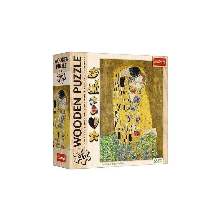 Puzzle drewniane 200 Pocałunek Gustav Klimt TREFL