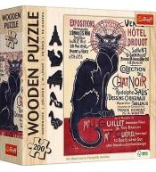 Puzzle drewniane 200 Czarny Kot TREFL