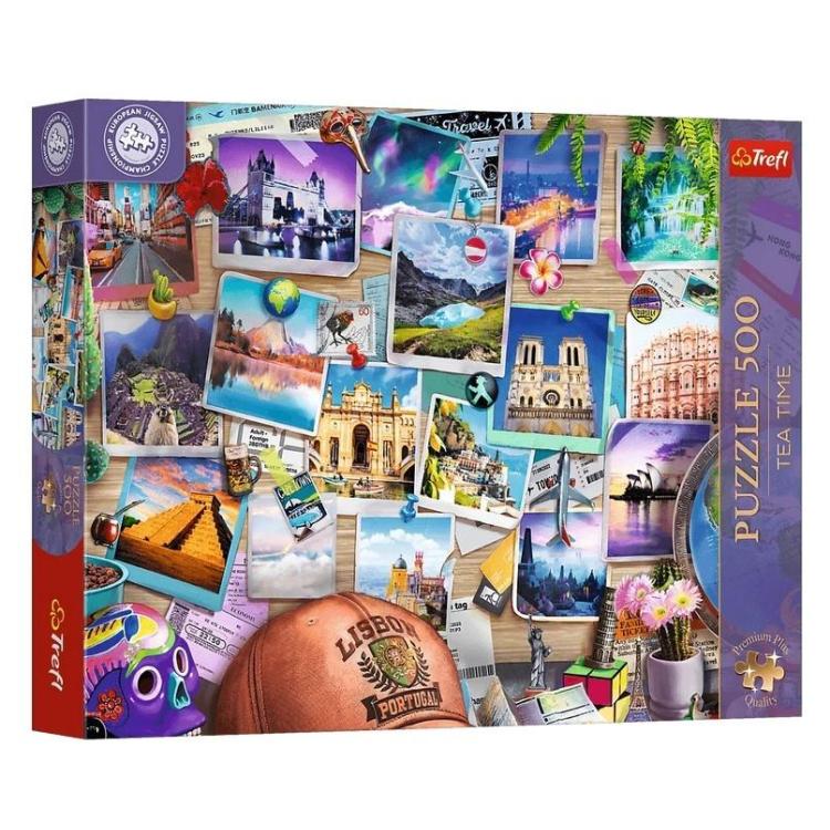 Puzzle 500 Tea Time: Wspomnienia z podróży TREFL