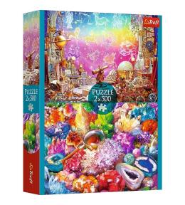 Puzzle 2x500 Kosmos i kryształy TREFL