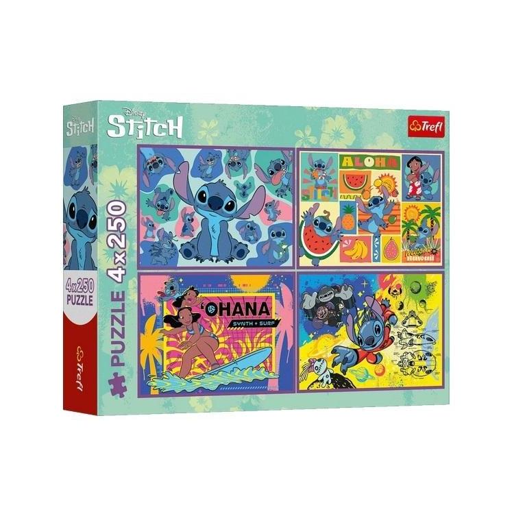 Puzzle 4w1 Stitch TREFL