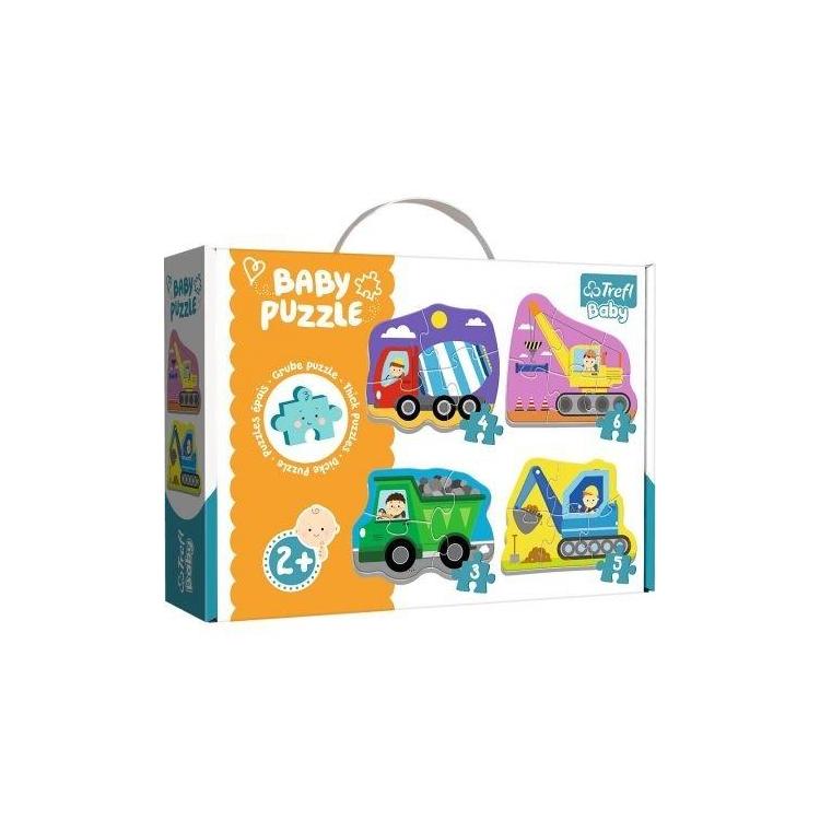 Puzzle Baby Classic - Pojazdy na budowie TREFL